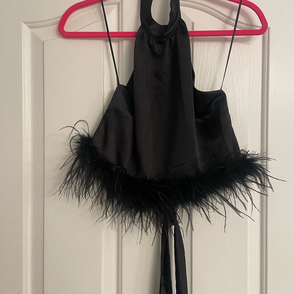 Black crop top